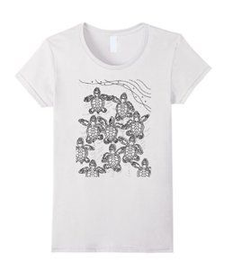baby sea turtle coloring t shirt