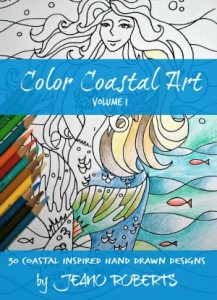 buy color coastal art coloring book